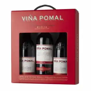 Estuche 2 Bot. Viña Pomal Tinto Reserva + 1 Bot. Viña Pomal Crianza