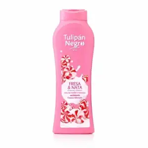 Gel de ducha fresa y nata Tulipán Negro 650 ml.