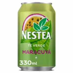 Nestea té verde sabor maracuyá bajo en calorías lata 33 cl.