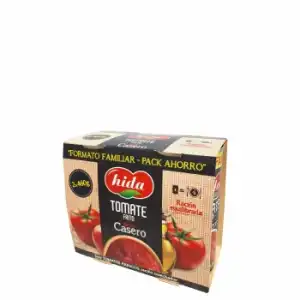 Tomate frito casero Hida pack de 2 unidades de 460 g.