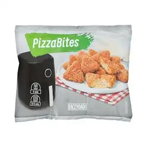 Bocaditos de queso mozzarella, tomate y orégano Pizza Bites Hacendado ultracongelados