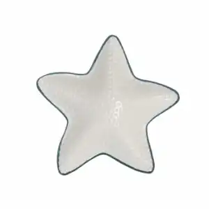 Bol Estrella de Loza BIDASOA 16x16x3,5 cm - Filo Azul