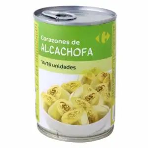 Corazones de alcachofas 14/16 piezas Carrefour 240 g.