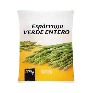 Espárrago verde entero Jv ultracongelado Paquete 0.3 kg