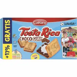 Galletas chocoguay Tosta-Rica Cuétara 144 g.