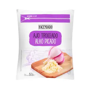 Ajo troceado Hacendado ultracongelado Paquete 0.15 kg