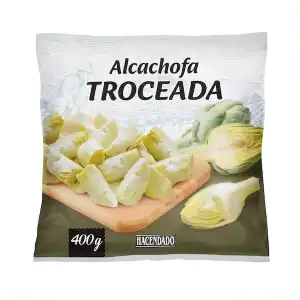 Alcachofa troceada Hacendado ultracongelada Paquete 0.4 kg