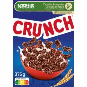 Cereales integrales de chocolate Crunch Nestlé 375 g.