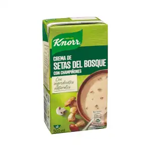 Crema de setas del bosque Knorr con champiñones Brick 500 ml