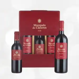 Estuche 2 Bot. 75 Cl. + 1 Bot. 37.5 Cl. Marqués De Cáceres Tinto Crianza 2019