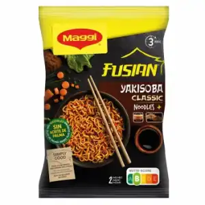 Fideos orientales clásicos Fussian Yakisoba Maggi 120 g.