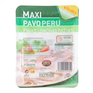 Maxi pavo Hacendado finas lonchas Paquete 0.4 kg