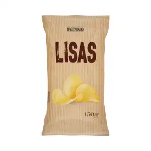 Patatas fritas Lisas Hacendado Paquete 0.15 kg