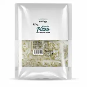 Queso rallado para pizza Bredam 1,5 kg