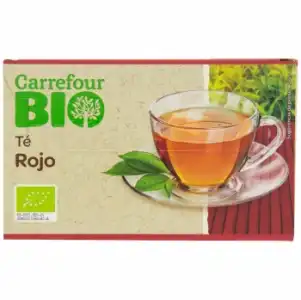 Té rojo en bolsitas ecológico Carrefour Bio 20 ud.