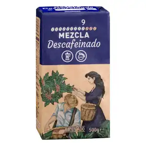 Café molido descafeinado mezcla Hacendado Paquete 0.5 kg