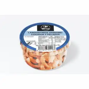 Colas de Langostino Carrefour El Mercado 280 g