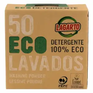 Detergente en polvo ecológico Lagarto 50 lavados