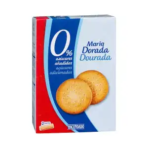 Galletas María dorada Hacendado 0% azúcares añadidos Caja 0.4 kg