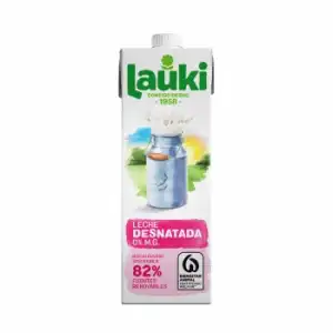 Leche desnatada Lauki brik 1 l.