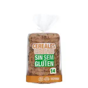 Pan de molde cereales sin gluten Hacendado Paquete 0.47 kg