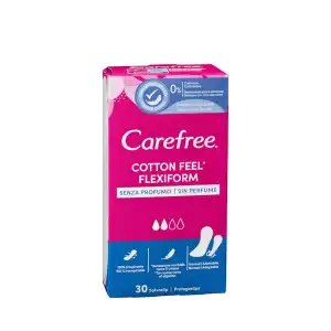 Protegeslip Cotton flexiform Carefree regular + tanga Caja 1 ud