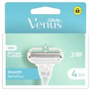 Recambios maquinilla Venus Smooth Sensitive Gillette 4 ud.