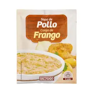 Sopa de pollo Hacendado con fideos finos