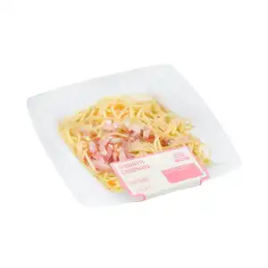 Spaghetti carbonara Hacendado Bandeja 0.28 kg