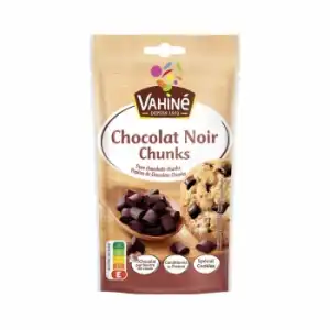 Trozos de chocolate negro Vahiné doy pack 100 g.