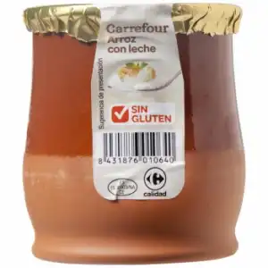 Arroz con leche Carrefour sin gluten 140 g.