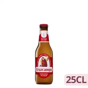 Cerveza Pilsen Cruzcampo Botellín 250 ml