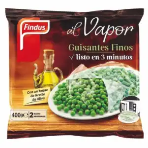 Guisantes finos al vapor Findus 400 g.