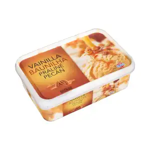 Helado vainilla praliné con nueces pecán Hacendado Tarrina 950 ml