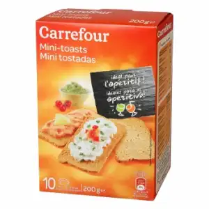 Mini tostadas Carrefour 200 g.