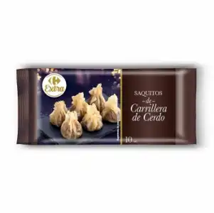 Saquitos de carrillera de cerdo Carrefour Extra 200 g.