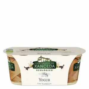 Yogur con vainilla ecológico Casa Grande de Xanceda pack de 2 unidades de 125 g.