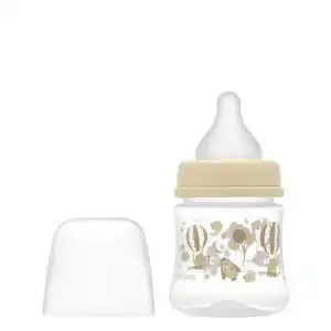 Biberón 150 ml tetina silicona flujo lento anticólicos Deliplus +0 meses
