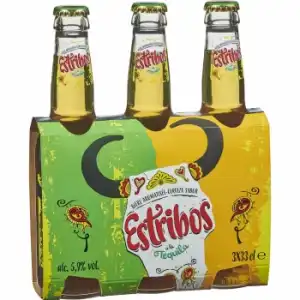 Cerveza Estribos sabor tequila Carrefour pack de 3 botellas de 33 cl.