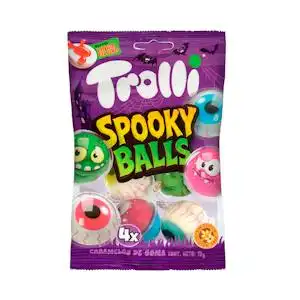 Golosinas ojos rellenos Halloween Trolli Spooky Balls