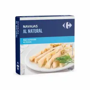 Navajas al natural Carrefour 63 g.