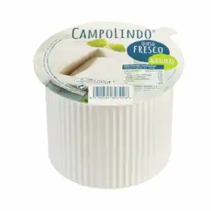 Queso fresco natural Campolindo 500 g.