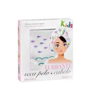 Toalla turbante kids estampado seca pelo microfibra Deliplus 1 ud
