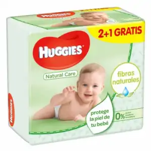 ToallitasHuggies Natural Care 2+1 paquetes, 168 uds