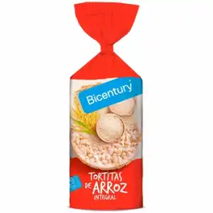 Tortitas de arroz integral Bicentury 130 g.