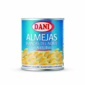 Almejas blancas del norte al natural Dani 90 g.