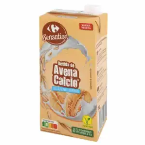 Bebida de avena calcio sin azucar añadido Carrefour brik 1 l.