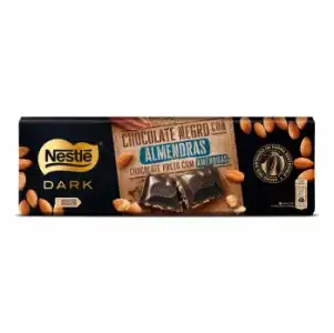 Chocolate negro con almendras Nestlé sin gluten 270 g.