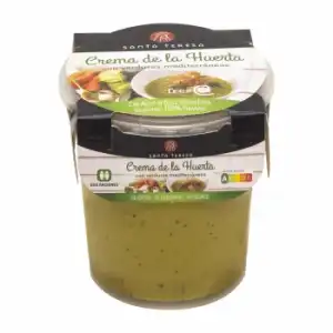 Crema de la huerta con verduras mediterráneas Santa Teresa sin gluten sin lactosa 400 g.