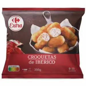 Croquetas de jamón ibérico Carrefour Extra 350 g.